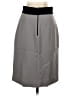 Per Se By Carlisle Solid Gray Wool Skirt Size 2 - photo 2