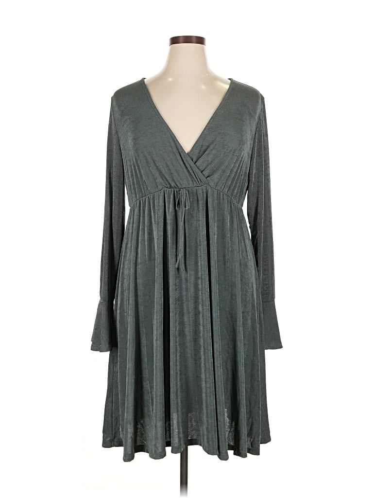 Pre-owned Shein Casual Dress In Gray