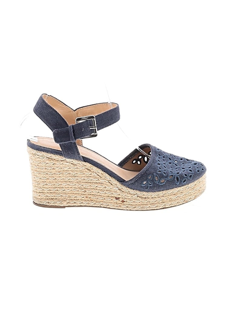 Pre-owned Skechers Wedges In Blue