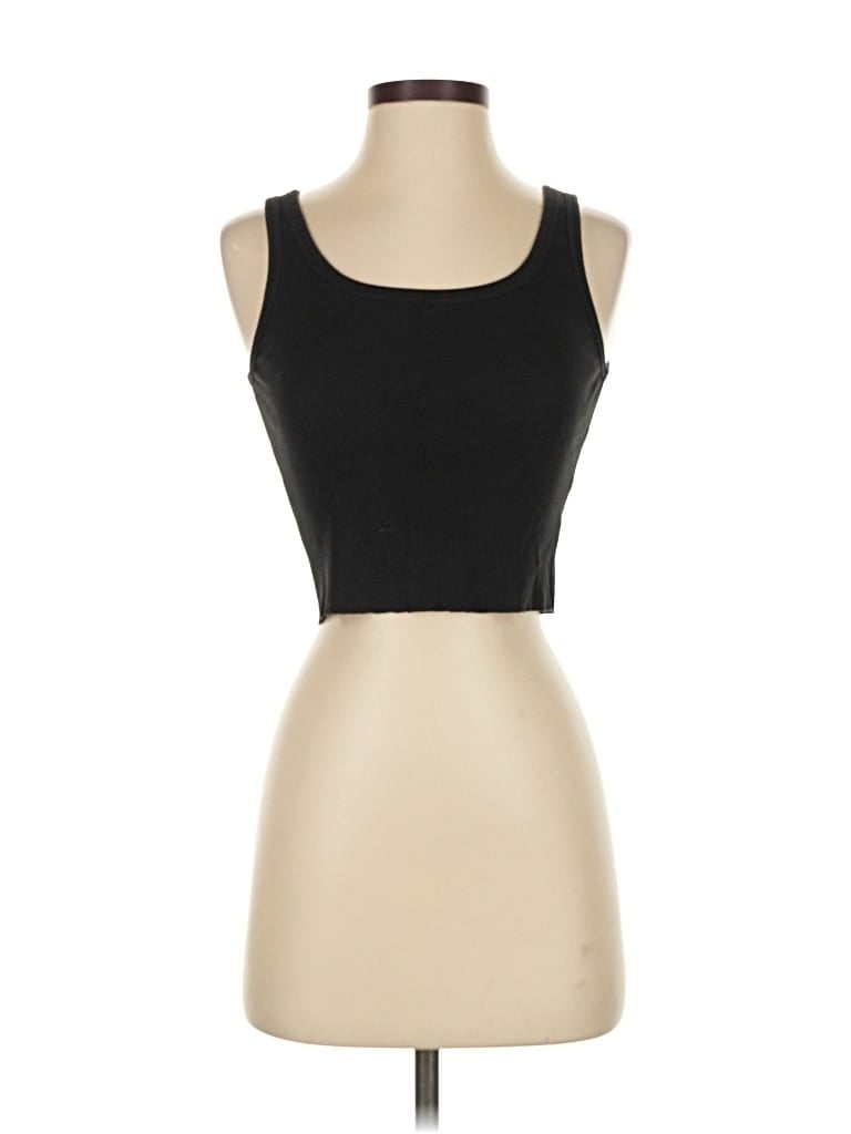 Pre-owned Sunday Best Tank Top Black Strapless Neckline Tops