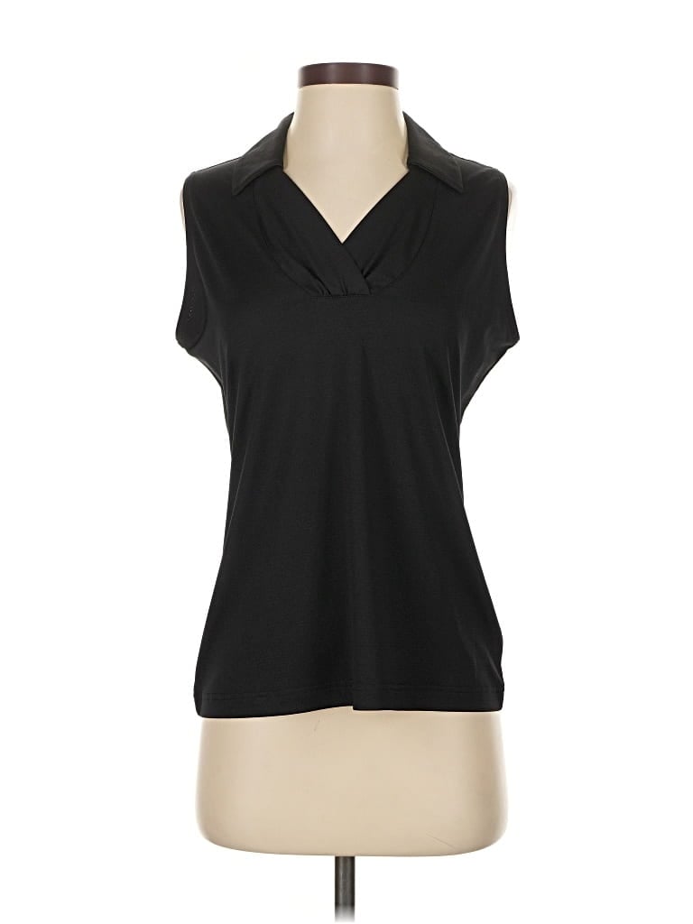 Pre-owned Sport Haley Sleeveless Blouse In Black