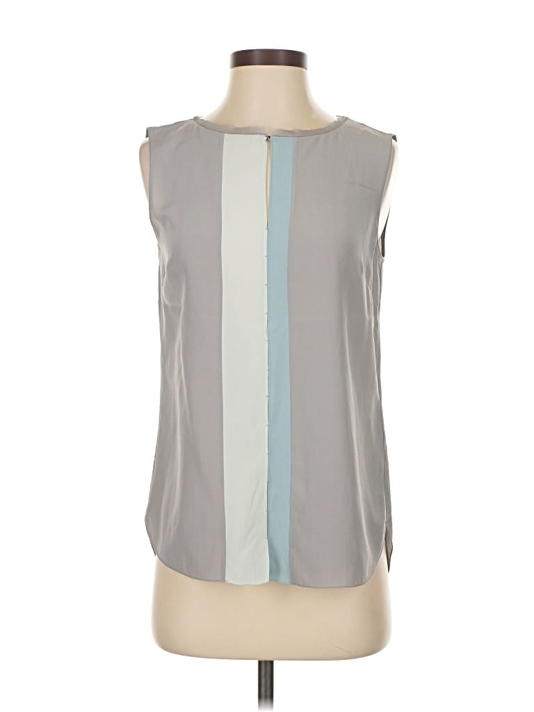 Pre-owned Elie Tahari Sleeveless Blouse In Gray