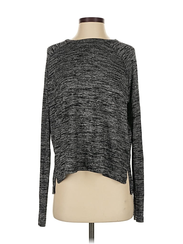 Pre-owned Rag & Bone Long Sleeve Top Gray Boatneck Tops
