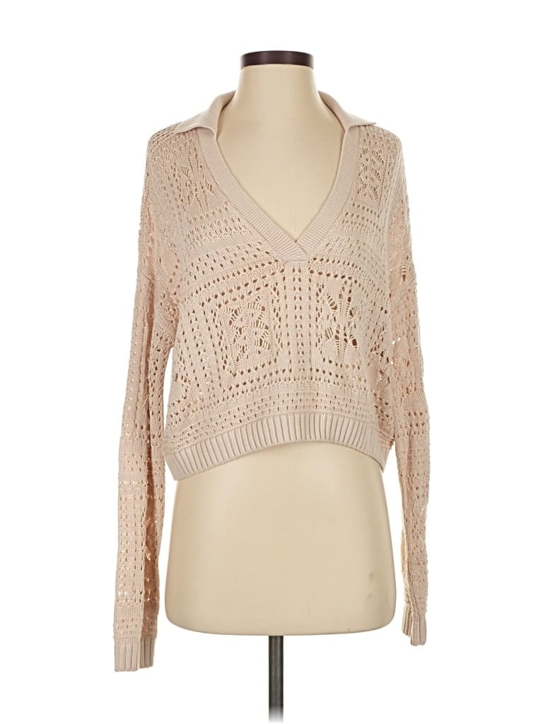 Pre-owned Intermix Pullover Sweater In Brown