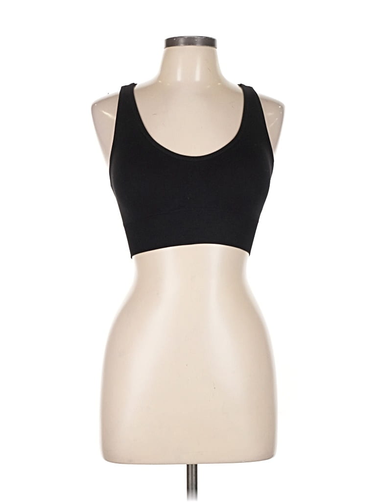 Pre-owned Unbranded Sports Bra In Black
