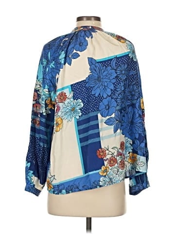 Johnny Was 3/4 Sleeve Silk Top (view 2)