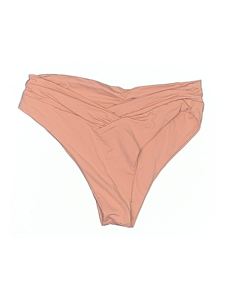 Pre-owned Riot Swim Swimsuit Bottoms In Brown