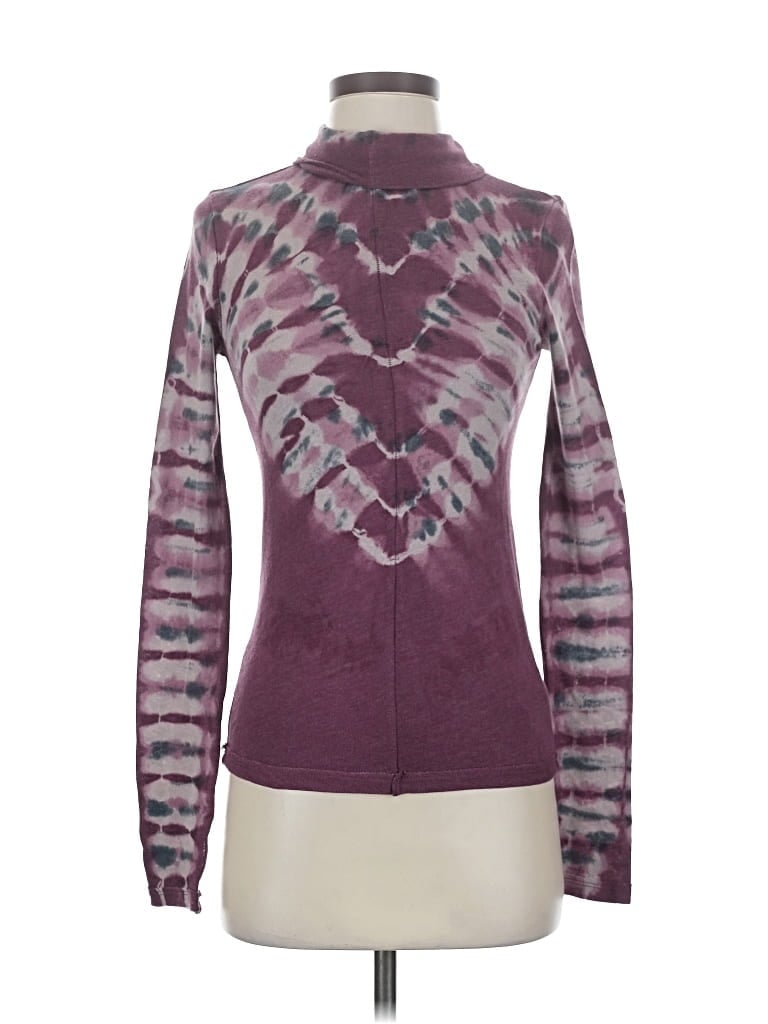 Pre-owned We The Free Long Sleeve Turtleneck In Purple