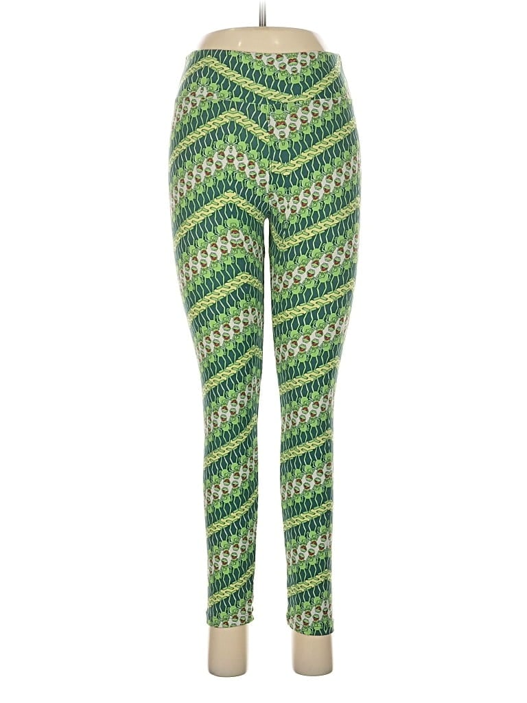 Pre-owned Lularoe Leggings In Green