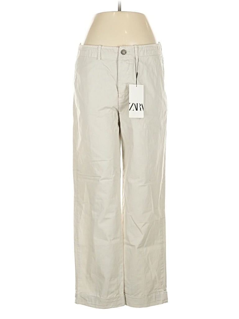 Zara Casual Pants In White