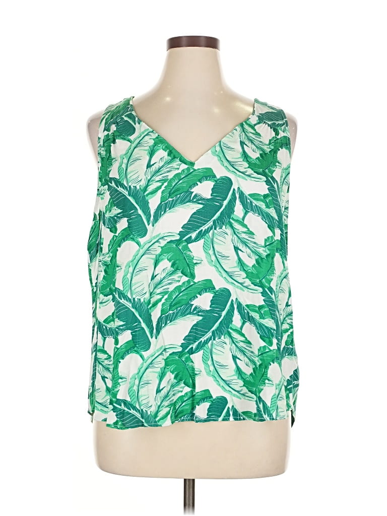 Pre-owned Old Navy Sleeveless Blouse In Green