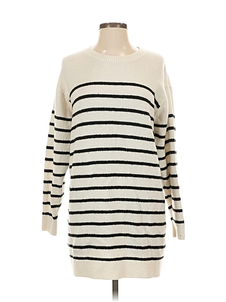 Pre-owned Double Zero Pullover Sweater In White