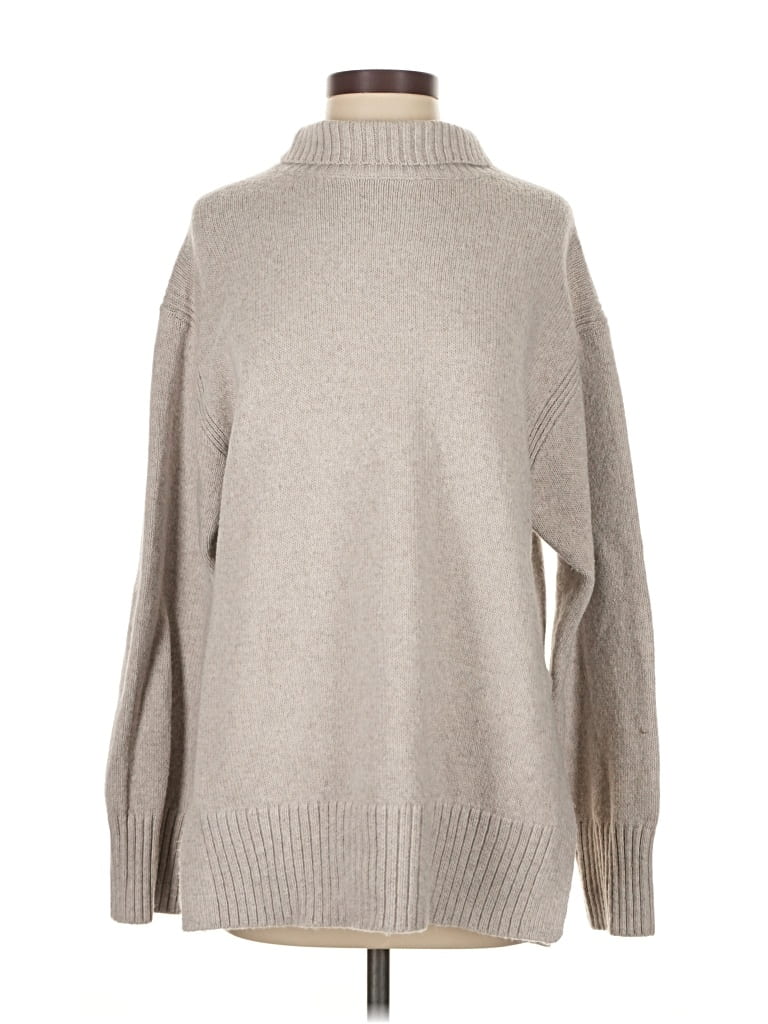 Pre-owned H&m Turtleneck Sweater In Brown