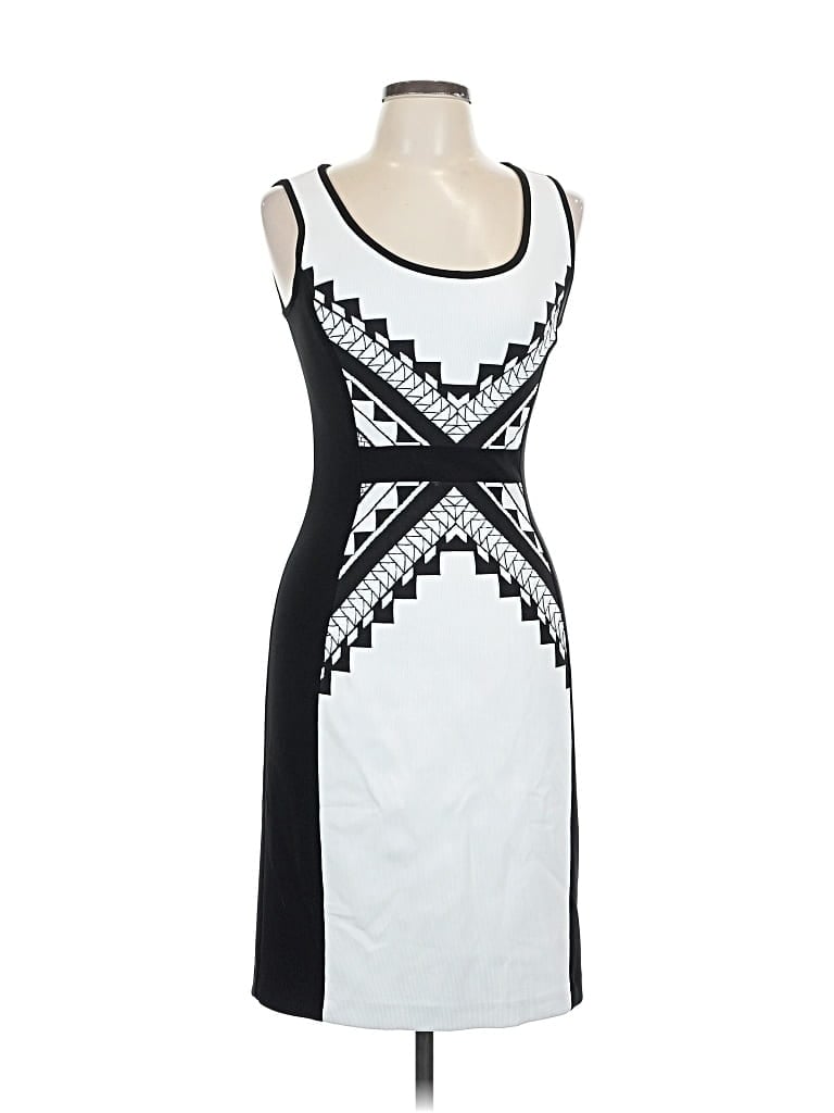 Pre-owned Joseph Ribkoff Cocktail Dress In White