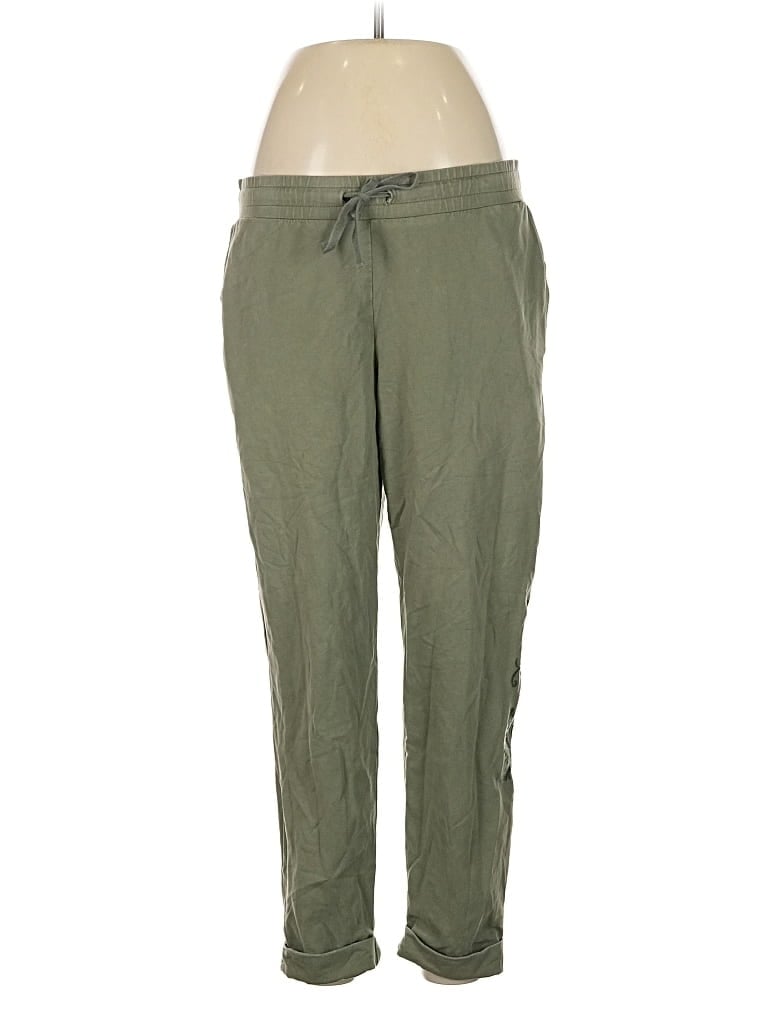 Pre-owned Jjill Casual Pants In Green