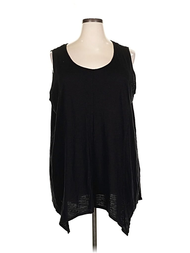 Pre-owned Catherines Sleeveless T-shirt In Black
