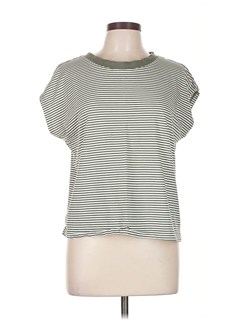 Pre-owned Ann Taylor Loft Short Sleeve T-shirt In Green
