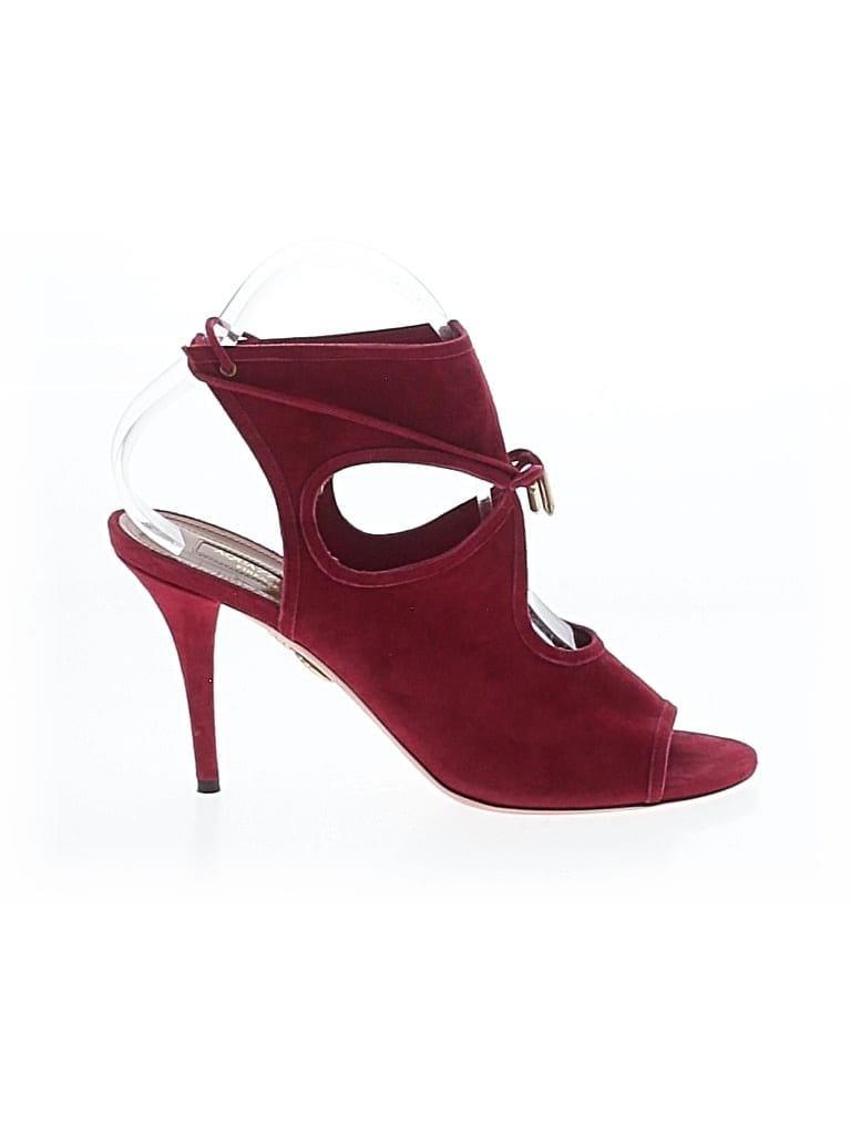 Pre-owned Aquazzura Sandals In Red