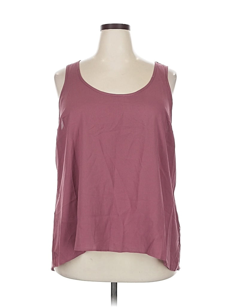 Pre-owned Torrid Sleeveless Blouse In Burgundy