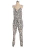 Banana Republic Animal Print Gray Jumpsuit Size 0 - photo 1