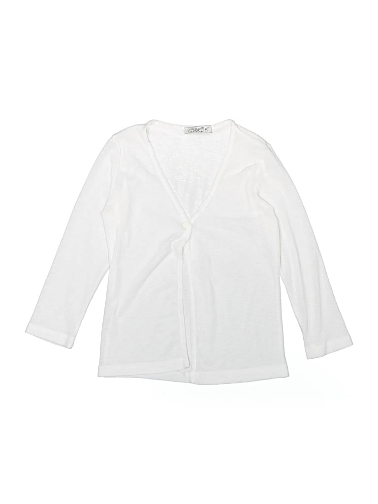 Pre-owned Assorted Brands Kids' Cardigan Sweater In White