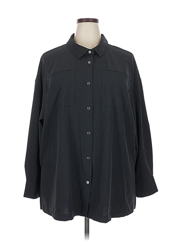 Torrid 3/4 Sleeve Blouse In Black