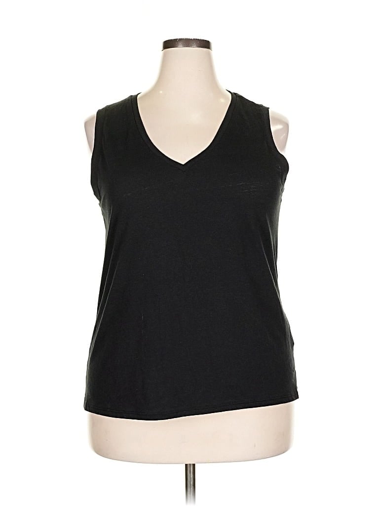 Pre-owned J.crew Factory Store Sleeveless T-shirt In Black