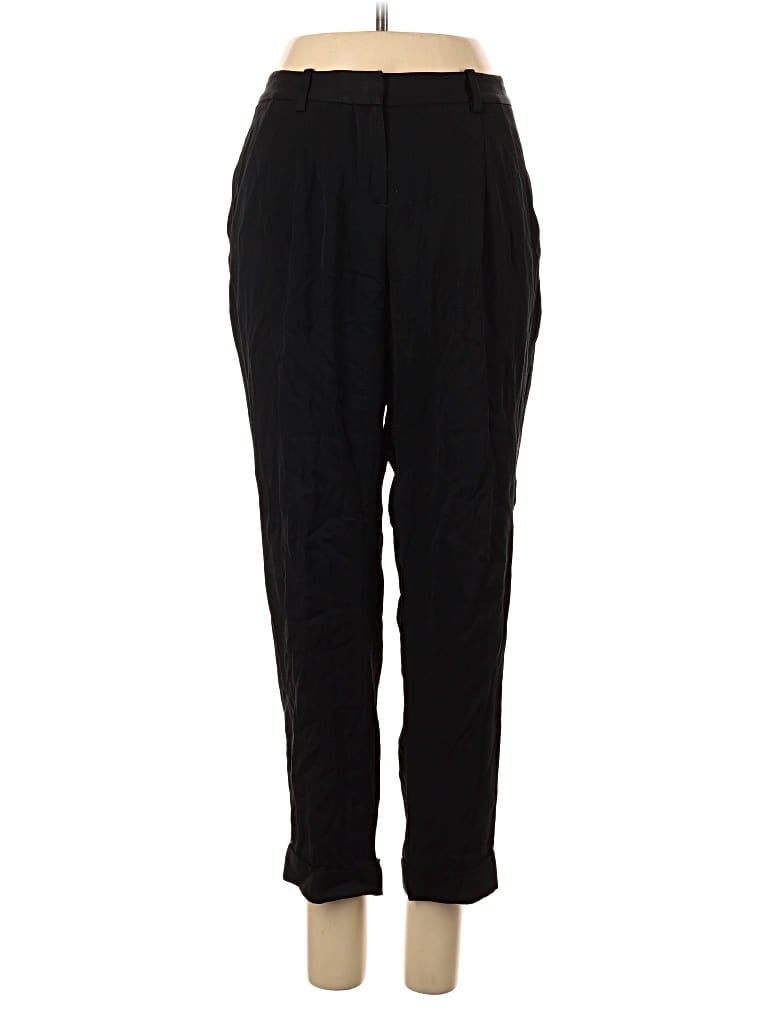 Pre-owned Theory Silk Pants In Black