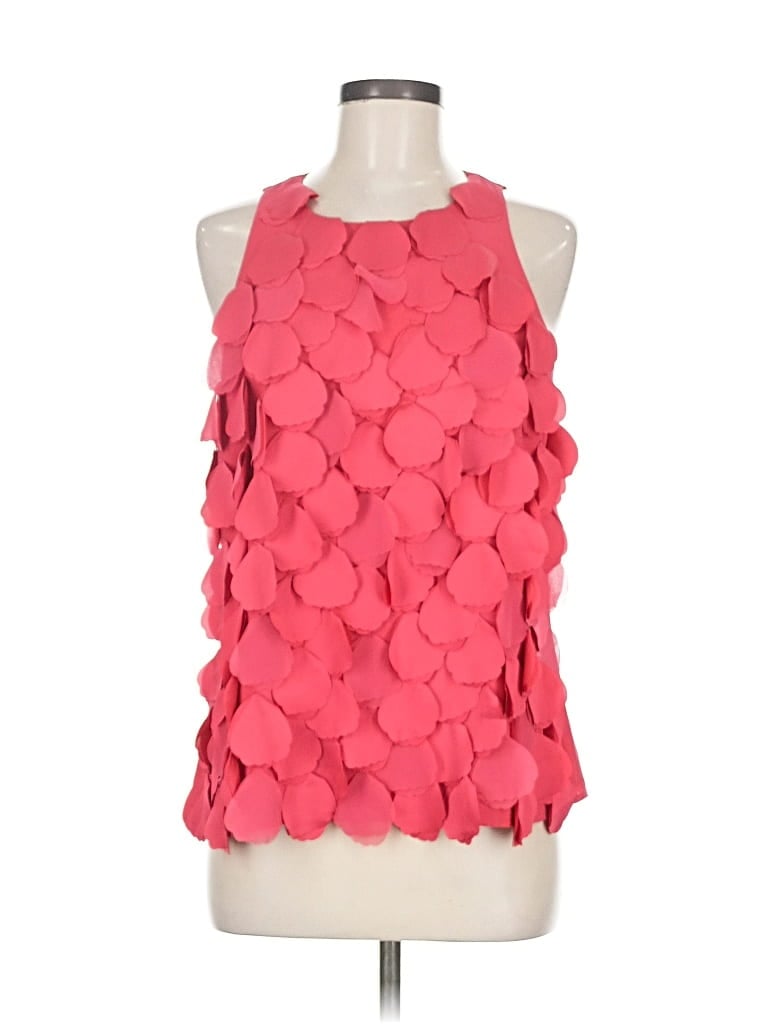 Pre-owned Ann Taylor Sleeveless Blouse In Pink