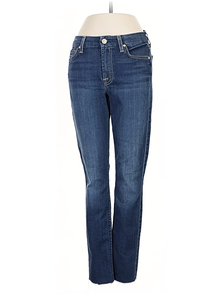 Pre-owned 7 For All Mankind Jeans In Blue