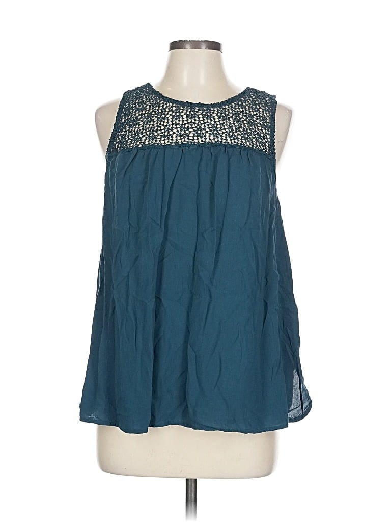 Pre-owned Old Navy Sleeveless Blouse In Blue