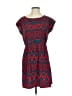 Mona B 100% Polyester Print Red Casual Dress Size S - photo 1