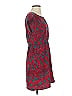Mona B 100% Polyester Print Red Casual Dress Size S - photo 4