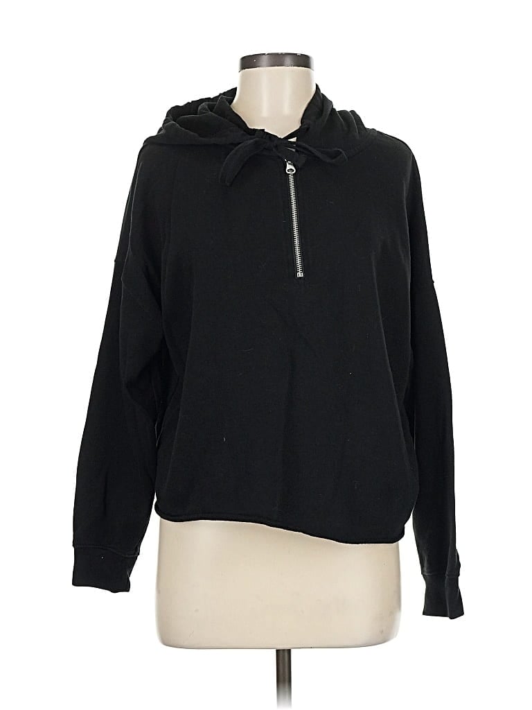 Pre-owned Gap Zip Up Hoodie In Black