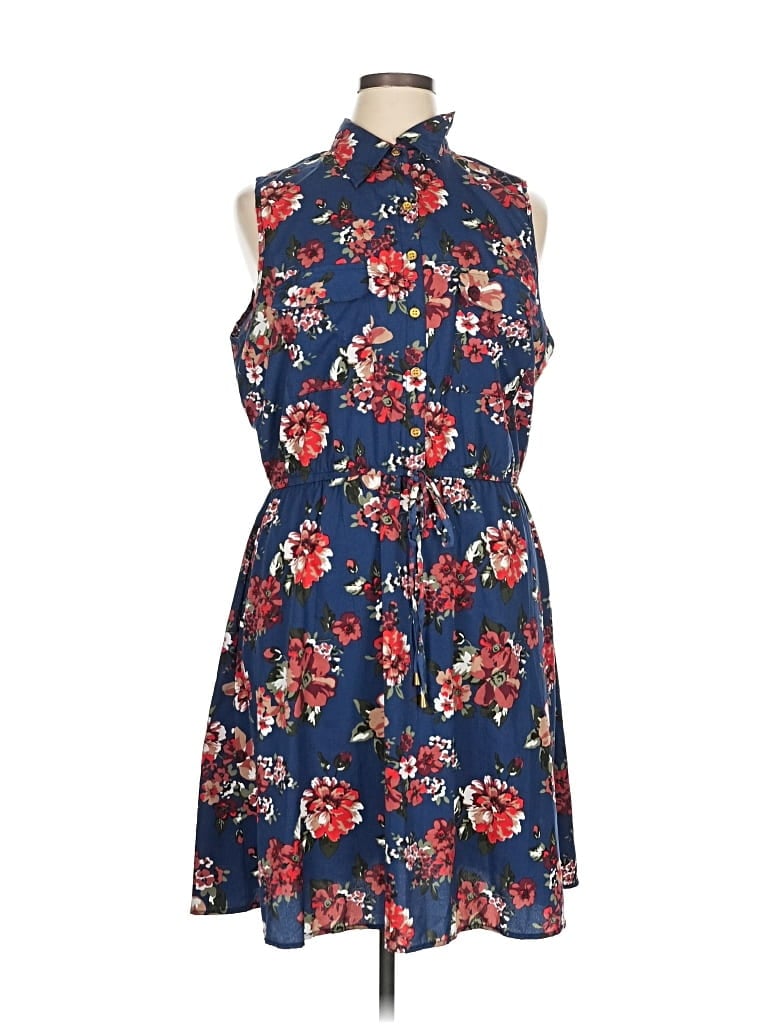 Pre-owned Speed Control Casual Dress In Blue