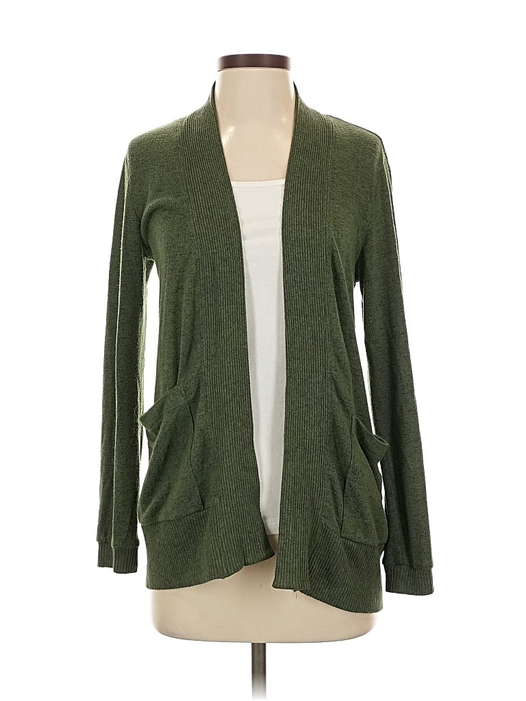 Pre-owned Bobeau Cardigan Sweater In Green