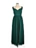 JJ's House 100% Polyester Green Casual Dress Size 14 (estimated) - photo 1