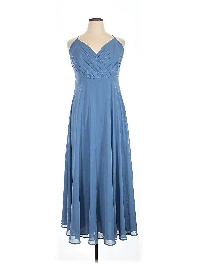 Pre-owned David's Bridal Cocktail Dress In Blue