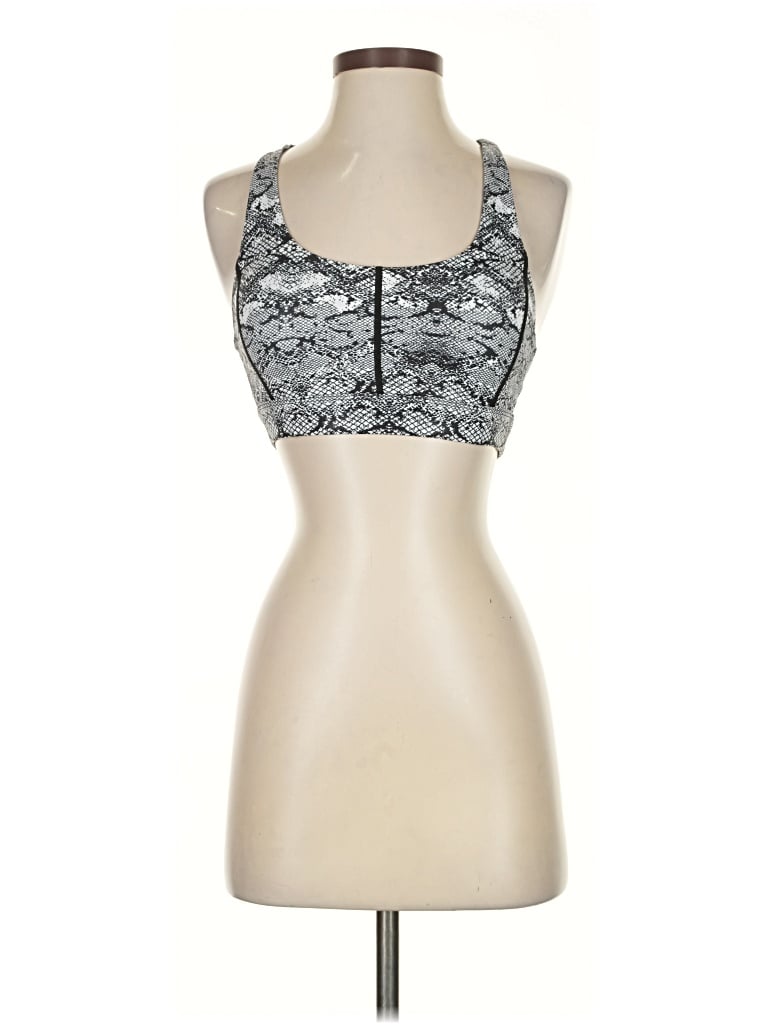 Pre-owned Zyia Active Sports Bra In Silver