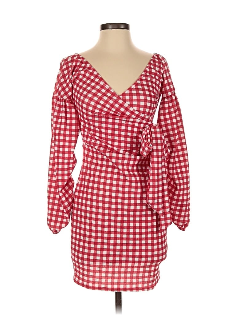Pre-owned Boohoo Casual Dress In Red