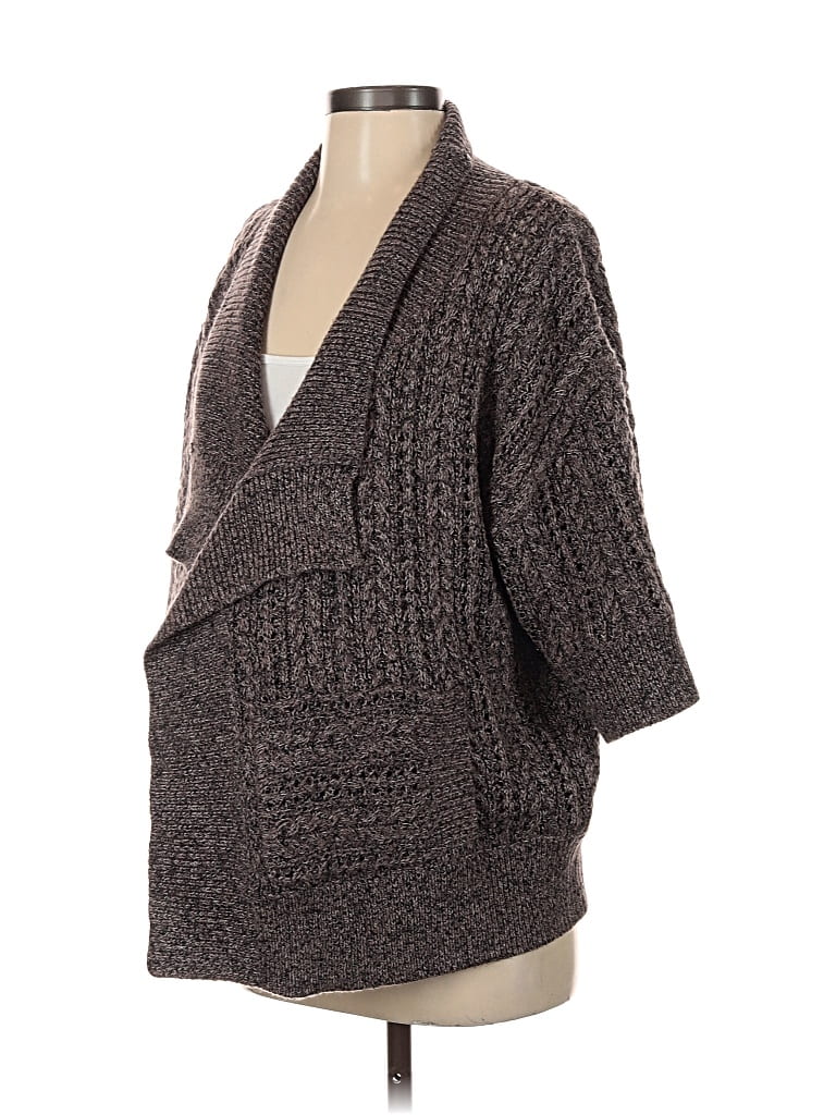 Pre-owned A Pea In The Pod Cardigan Sweater In Gray