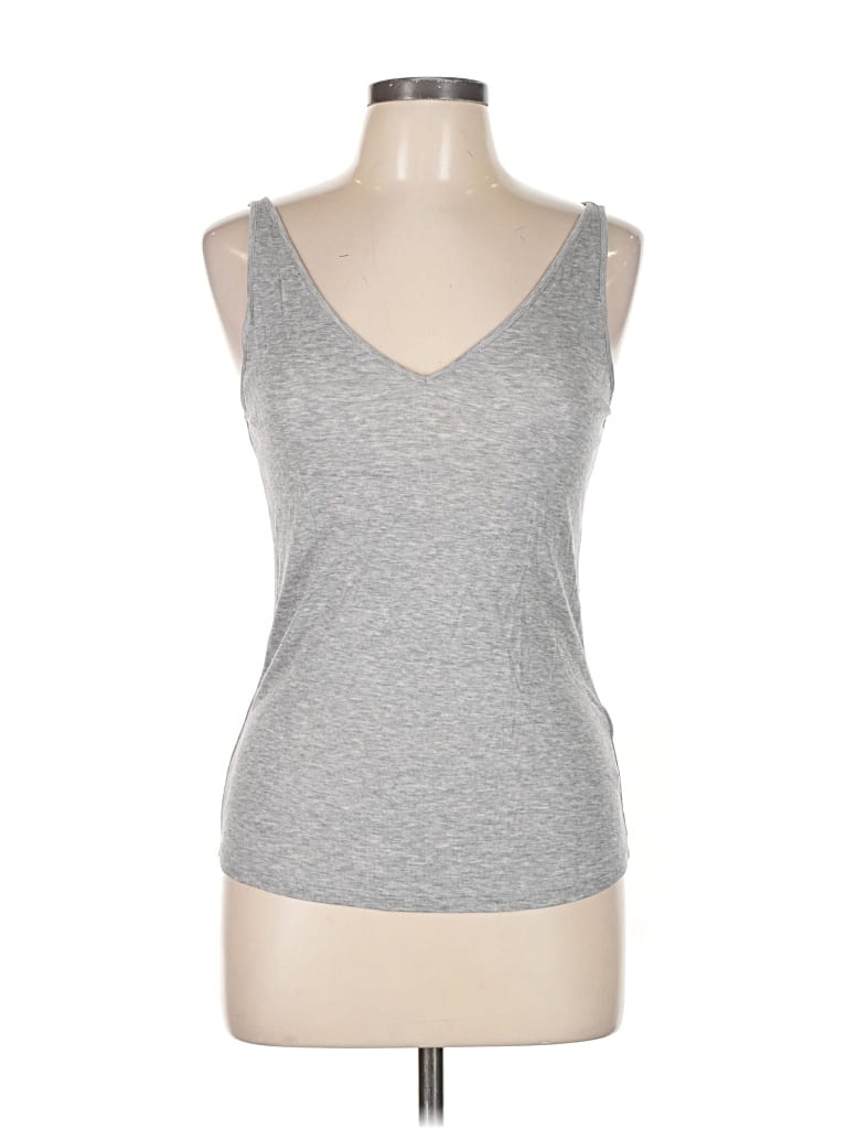 Pre-owned Stockholm Atelier & Other Stories Tank Top Gray Plunge Neckline Tops