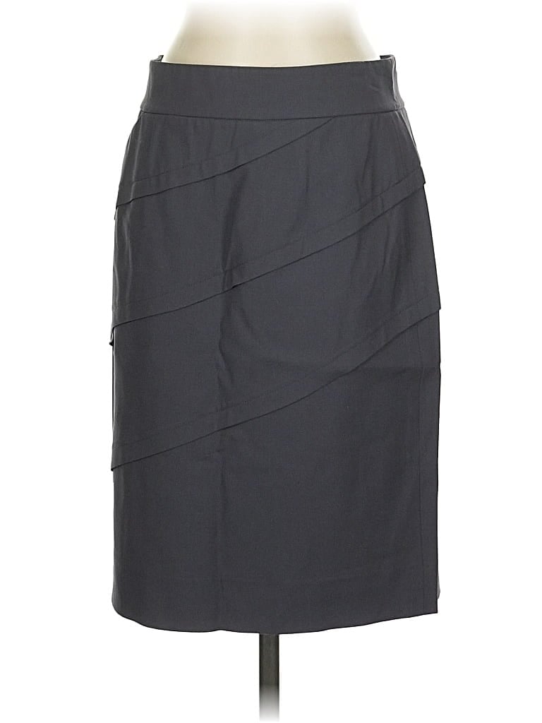Pre-owned Per Se By Carlisle Casual Skirt In Gray