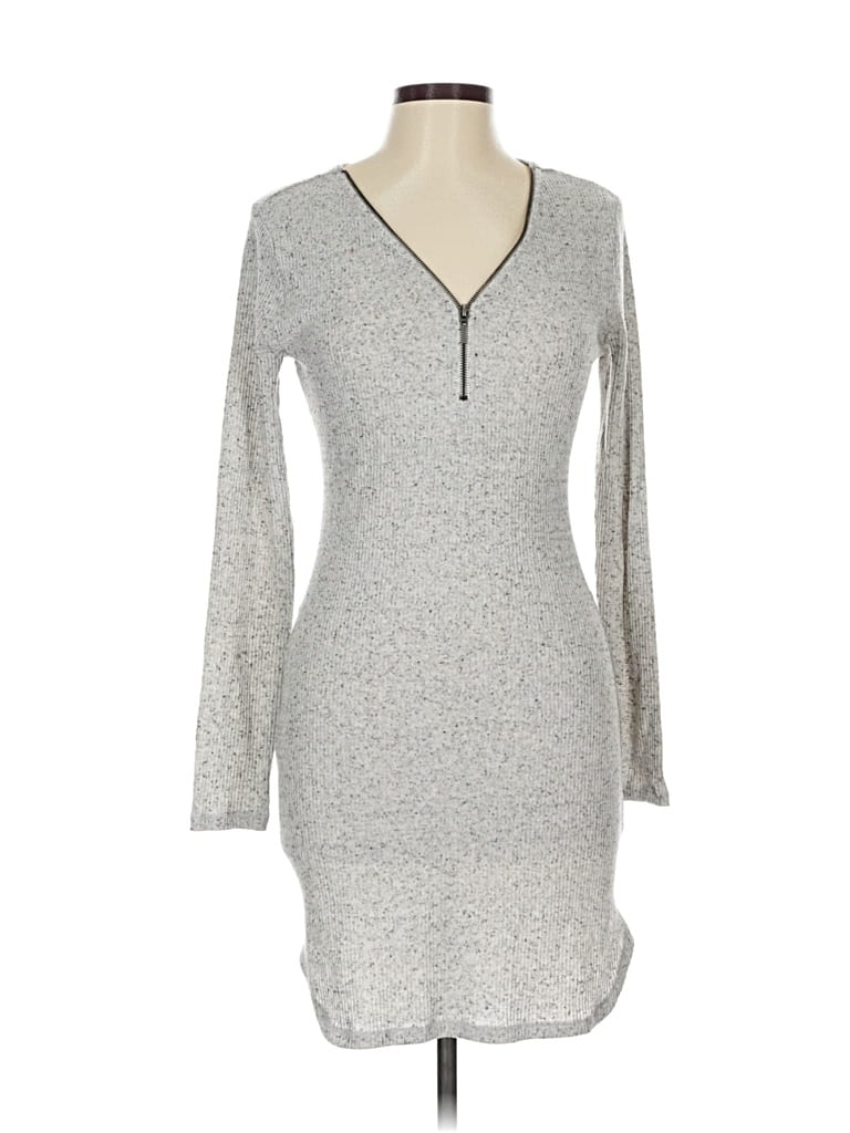 Pre-owned No Comment Casual Dress In Gray