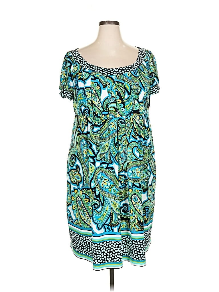 Pre-owned London Style Casual Dress In Blue