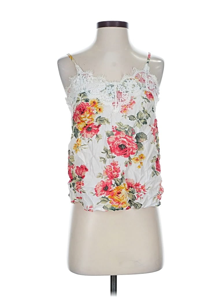 Pre-owned Abercrombie & Fitch Sleeveless Blouse In White