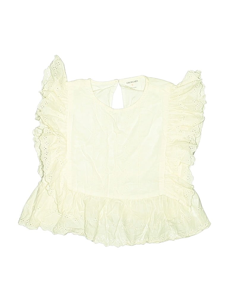 Pre-owned Crewcuts Kids' Sleeveless Blouse In Yellow