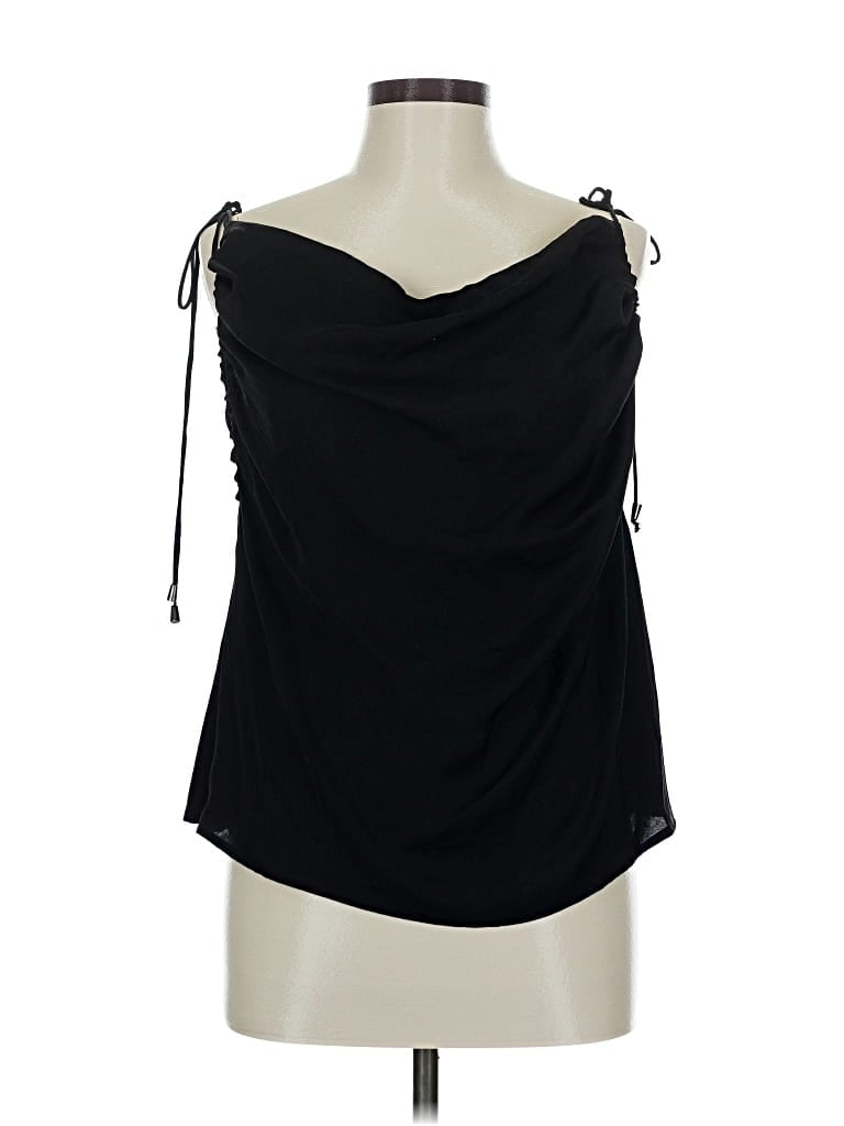 Pre-owned Free People Sleeveless Blouse In Black