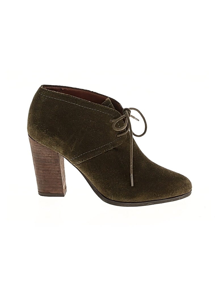 Pre-owned Franco Sarto Ankle Boots In Green