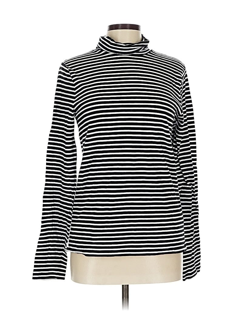 Pre-owned J.crew Mercantile Long Sleeve Turtleneck In Black